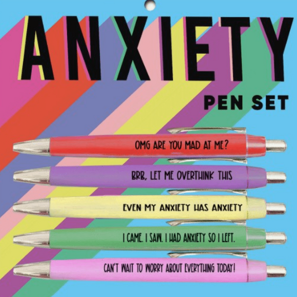 Anxiety Pen Set - Tututally Cute Custom Creations 