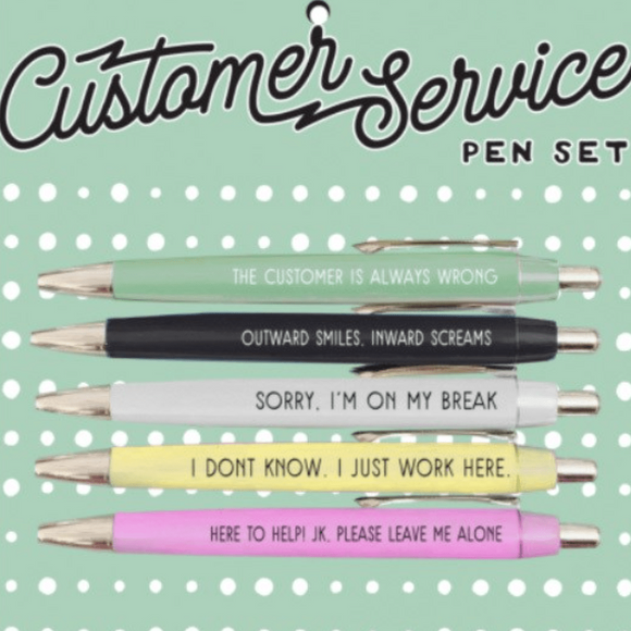 Customer Service Pen Set - Tututally Cute Custom Creations 