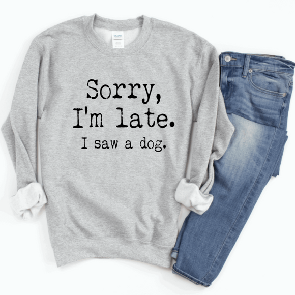Sorry I'm late - Dog Sweater - Tututally Cute Custom Creations 