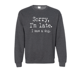 Sorry I'm late - Dog Sweater - Tututally Cute Custom Creations 