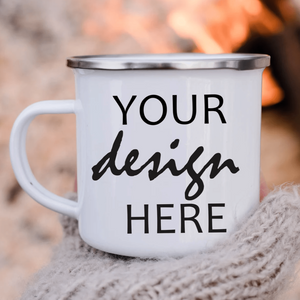 Camping Tin Mug - Tututally Cute Custom Creations 