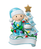 Baby & Tree Christmas Ornament - Tututally Cute Custom Creations 