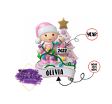 Baby & Tree Christmas Ornament - Tututally Cute Custom Creations 