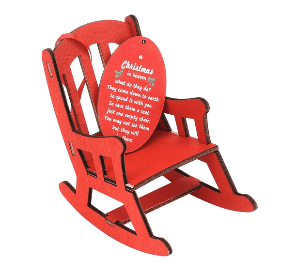 Memorial Christmas Chair Ornament (Unassembled) - Tututally Cute Custom Creations 