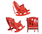 Memorial Christmas Chair Ornament (Unassembled) - Tututally Cute Custom Creations 