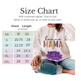 Sweat Shirt Size Chart