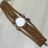 Braided Leather Bracelet - Tututally Cute Custom Creations 