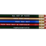 All The F*cks Pencil Set - Tututally Cute Custom Creations 