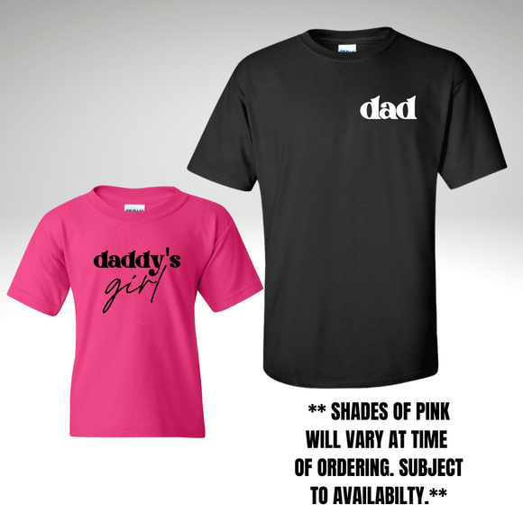 Dad - Daddy's Girl Shirt Set - Tututally Cute Custom Creations 