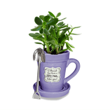 Mother's Day Flower Pot Mug/Planter - Tututally Cute Custom Creations 